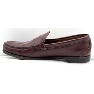 Sebago Hand-Sewn in USA Burgundy Leather Hald Strap Penny Loafers  12 Vintage